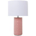 Lampada da tavolo Alexandra House Living Multicolore Rosa Ceramica 40 W 25 x 42 x 25 cm