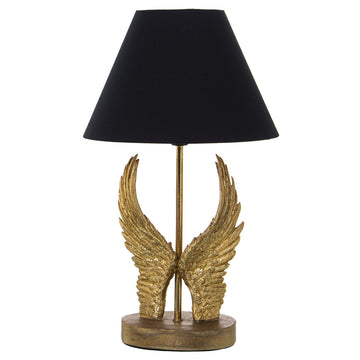 Lampada da tavolo Alexandra House Living Nero Oro Dorato Plastica 40 W 26 x 44 x 26 cm Ali