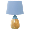 Lampada da tavolo Alexandra House Living Azzurro Dorato Ceramica 60 W 13 x 26 x 13 cm