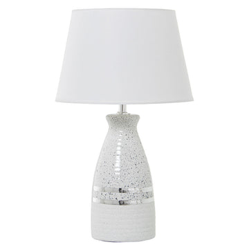 Lampada da tavolo Alexandra House Living Bianco Argentato Ceramica 60 W 14 x 35 x 15 cm