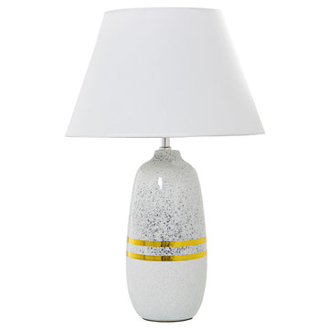 Lampada da tavolo Alexandra House Living Bianco Argentato Ceramica 60 W 13 x 38 x 13 cm