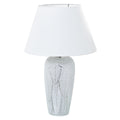 Lampada da tavolo Alexandra House Living Bianco Argentato Ceramica 40 W 15 x 37 x 15 cm