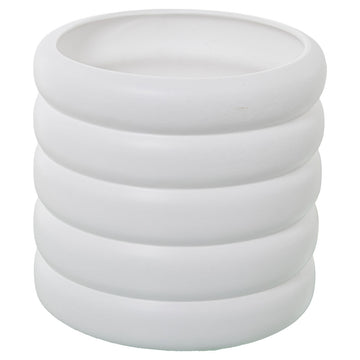 Vaso Alexandra House Living Bianco Ceramica 24 x 24 x 25 cm