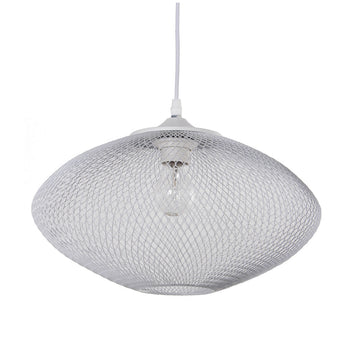 Lampadario Alexandra House Living Bianco Metallo 40 W 38 x 25 x 38 cm