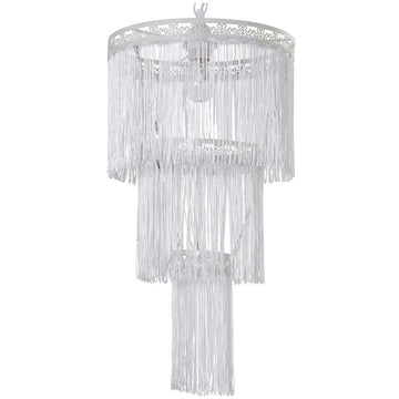 Lampadario Alexandra House Living Bianco Metallo 40 W 30 x 56 x 30 cm