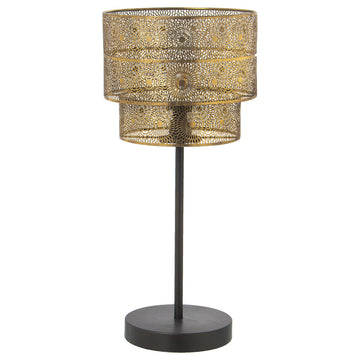 Lampada da tavolo Alexandra House Living Oro Dorato Metallo 60 W 28 x 23 x 28 cm