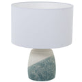 Lampada da tavolo Alexandra House Living Azzurro Bianco Beige Ceramica 60 W 35 x 42 x 35 cm