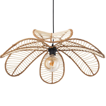 Lampadario Alexandra House Living Marrone Naturale Rattan Fibra naturale 40 W 64 x 73 x 18 cm