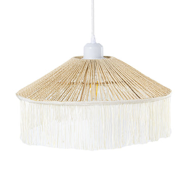 Lampadario Alexandra House Living Marrone Rattan Fibra naturale