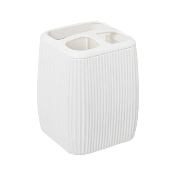 Portaspazzolini da Denti Alexandra House Living Bianco Acrilico Plastica 7 x 9 x 7 cm