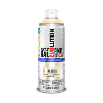 Vernice spray Pintyplus Evolution RAL 1015 400 ml Base d'acqua Light Ivory