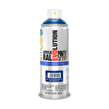 Vernice spray Pintyplus Evolution RAL 5010 Base d'acqua Gentian Blue 400 ml