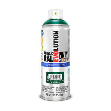 Vernice spray Pintyplus Evolution RAL 6005 Base d'acqua Moss Green 400 ml