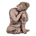 Statua Decorativa da Giardino Buddha Grigio Poliresina (28,5 x 43,5 x 37 cm)