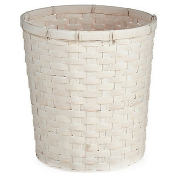 Vaso Bianco PVC Bambù 25 x 24 x 25 cm