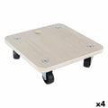 Base di Legno con Ruote Bricotech 58764 (30 x 30 x 8 cm) Legno 30 x 30 x 8 cm 1,8 mm