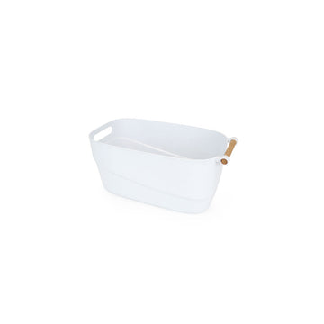 Cestino Multiuso Confortime Bianco Plastica Con manici 27 x 14,5 x 12 cm