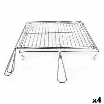 Grill Algon Cromato Girevole 40 x 45 x 10 cm (4 Unità)