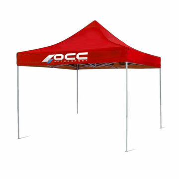 Tenda OCC Motorsport OCCCARP02 Racing Rosso Poliestere 420D Oxford 3 x 3 m