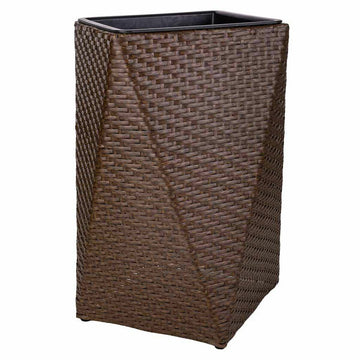 Vaso Alexandra House Living Marrone scuro Ferro Rattan Plastica 31 x 56 x 31 cm