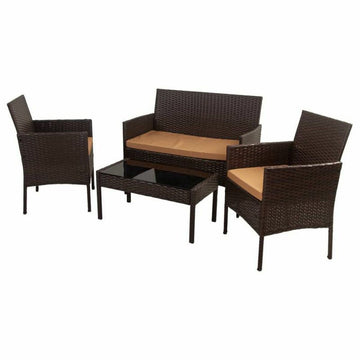 Set Tavolo con 2 Sedie Alexandra House Living Marrone 4 Pezzi