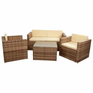 Set di mobili Alexandra House Living Marrone Naturale 4 Pezzi