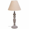 Lampada da tavolo Alexandra House Living Bianco Grigio Metallo Stoffa 220-240 V 23 x 46 x 23 cm