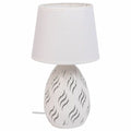 Lampada da tavolo Alexandra House Living Bianco Metallo Stoffa 220-240 V 18 x 31 x 18 cm