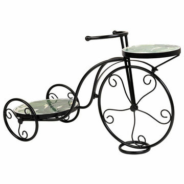 Supporto per Vaso Alexandra House Living Nero Ferro Piastrella Bicicletta 26 x 43 x 67 cm