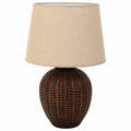 Lampada da tavolo Alexandra House Living Marrone Poliresina 220-240 V 27 x 40 x 27 cm