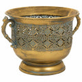 Vaso Alexandra House Living Oro Ferro 29 x 23 x 35 cm