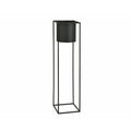 Vaso con supporto Alexandra House Living Nero Metallo 100 x 25 x 25 cm