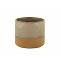 Vaso Alexandra House Living Beige Cammello Ceramica 16 x 14 x 16 cm