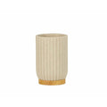 Portaspazzolini da Denti Alexandra House Living Beige Dorato Poliresina 7 x 11 x 7 cm