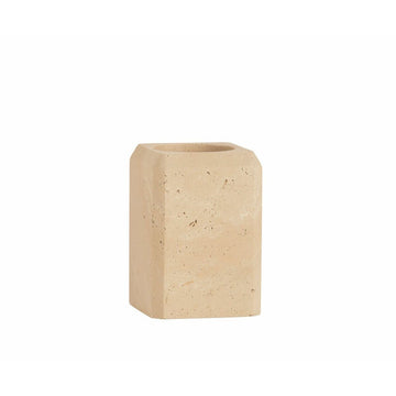 Portaspazzolini da Denti Alexandra House Living Beige Pietra 7 x 11 x 7 cm