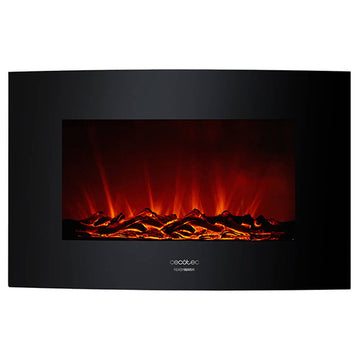 Camino Elettrico Decorativo da Parete Cecotec Warm 3500 Curved Flames 2000W