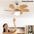 Ventilatore da Soffitto con Luce InnovaGoods Ø 75 cm 55W (Ricondizionati B)