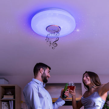 Lampada da Soffitto a LED con Altoparlante Lumavox InnovaGoods (Ricondizionati A)