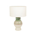 Lampada da tavolo Romimex Bianco Verde Ceramica 33 x 49 x 33 cm