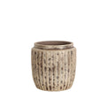 Vaso Romimex Beige Ceramica 24 x 24 x 24 cm