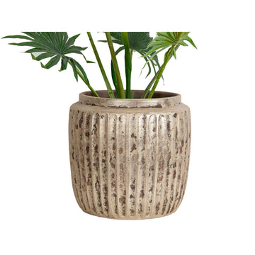 Vaso Romimex Beige Ceramica 29 x 29 x 29 cm