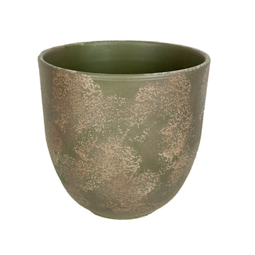 Vaso Romimex Verde Ceramica 27 x 27 x 27 cm