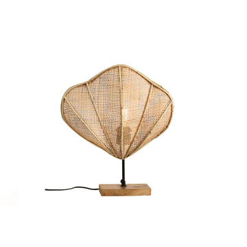 Lampada da tavolo Romimex Naturale Rattan 30 x 30 x 15 cm