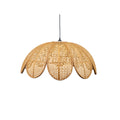 Lampadario Romimex Naturale E27 220-240 V Fiore Rattan