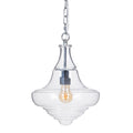 Lampadario 28 x 28 x 33 cm Cristallo Metallo Argento