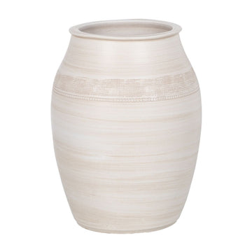 Vaso Crema Ceramica 30 x 30 x 40 cm