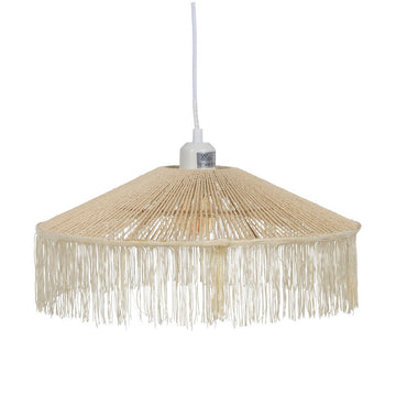 Lampadario Beige Carta Ferro 220-240 V 41 x 41 x 17 cm