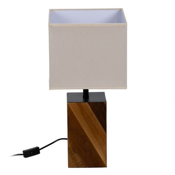 Lampada da tavolo Marrone Crema 60 W 220-240 V 25 x 25 x 51 cm