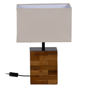 Lampada da tavolo Marrone Crema 60 W 220-240 V 35 x 18 x 51 cm