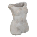 Vaso Grigio Cemento Busto 19 x 13,5 x 27 cm